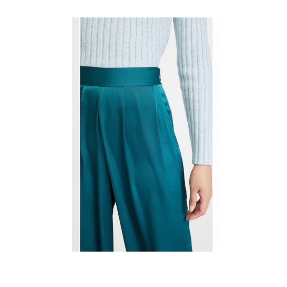 Ramy Brook Satin Iris Pants in Black. - Picture 7 of 10